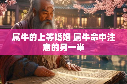 属牛的上等婚姻 属牛命中注意的另一半