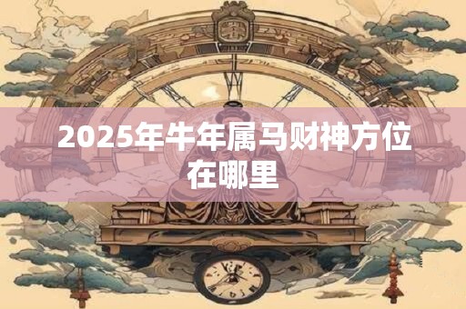 2025年牛年属马财神方位在哪里
