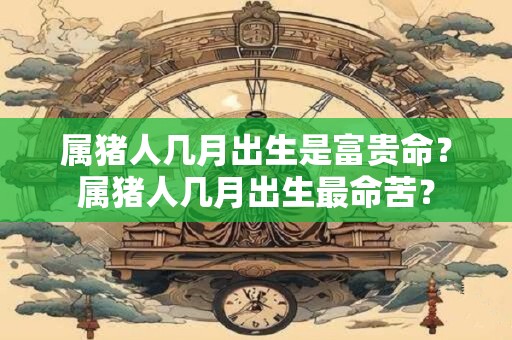 属猪人几月出生是富贵命？属猪人几月出生最命苦？