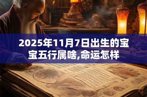 2025年11月7日出生的宝宝五行属啥,命运怎样