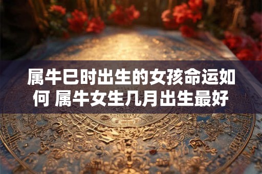 属牛巳时出生的女孩命运如何 属牛女生几月出生最好