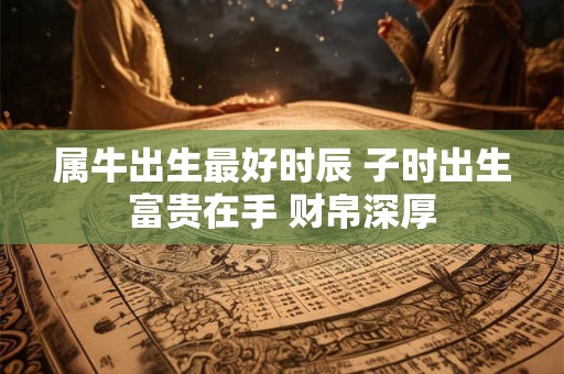 属牛出生最好时辰 子时出生富贵在手 财帛深厚