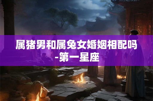 属猪男和属兔女婚姻相配吗-第一星座