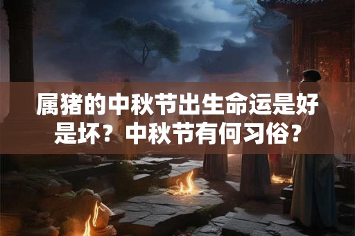 属猪的中秋节出生命运是好是坏？中秋节有何习俗？