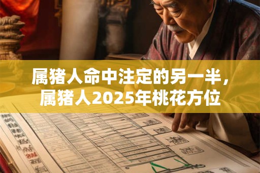 属猪人命中注定的另一半，属猪人2025年桃花方位