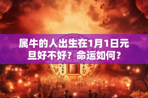 属牛的人出生在1月1日元旦好不好？命运如何？