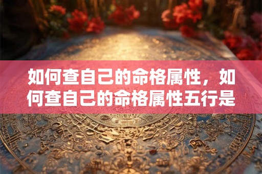如何查自己的命格属性，如何查自己的命格属性五行是什么