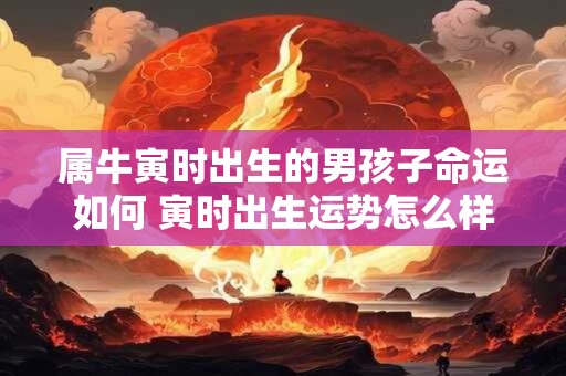 属牛寅时出生的男孩子命运如何 寅时出生运势怎么样