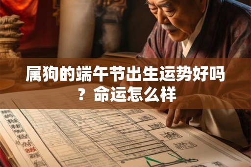 属狗的端午节出生运势好吗？命运怎么样