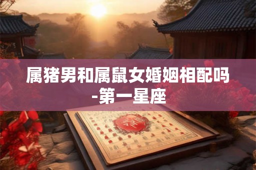属猪男和属鼠女婚姻相配吗-第一星座