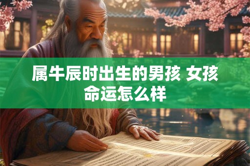 属牛辰时出生的男孩 女孩命运怎么样