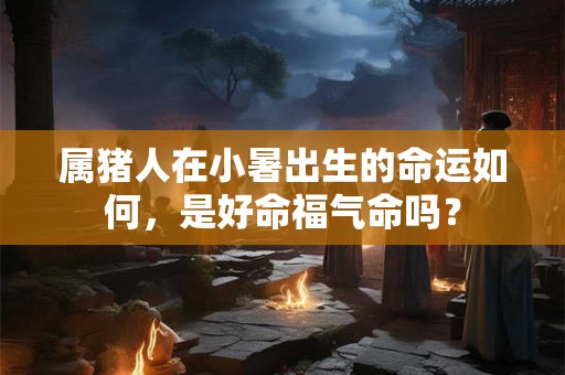 属猪人在小暑出生的命运如何，是好命福气命吗？