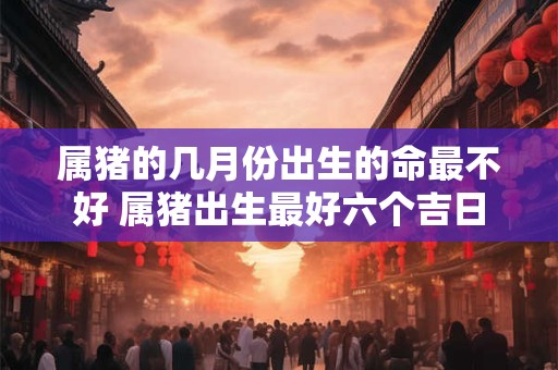 属猪的几月份出生的命最不好 属猪出生最好六个吉日