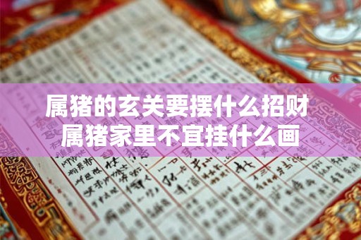 属猪的玄关要摆什么招财 属猪家里不宜挂什么画