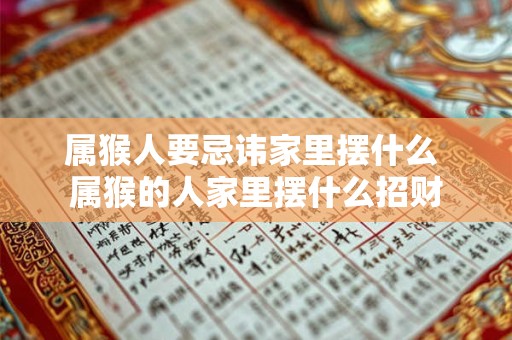 属猴人要忌讳家里摆什么 属猴的人家里摆什么招财
