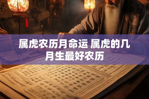 属虎农历月命运 属虎的几月生最好农历