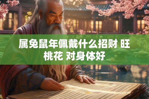 属兔鼠年佩戴什么招财 旺桃花 对身体好