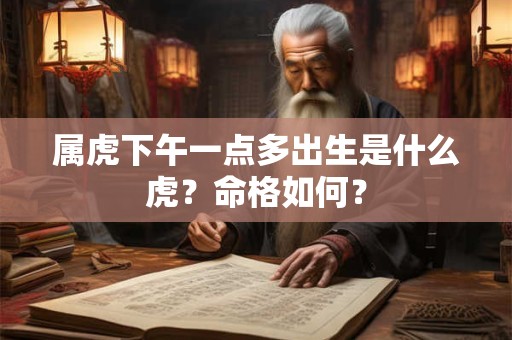 属虎下午一点多出生是什么虎？命格如何？