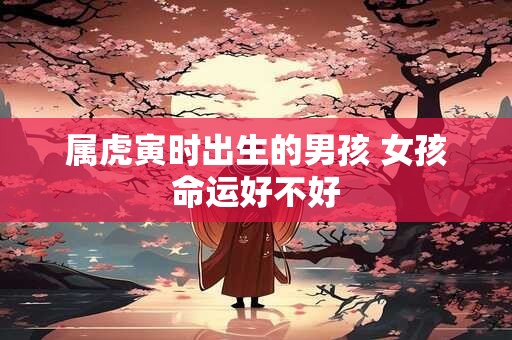 属虎寅时出生的男孩 女孩命运好不好