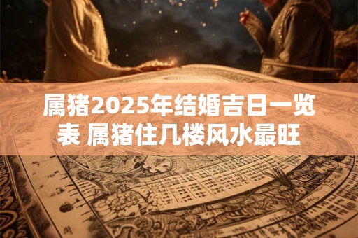 属猪2025年结婚吉日一览表 属猪住几楼风水最旺