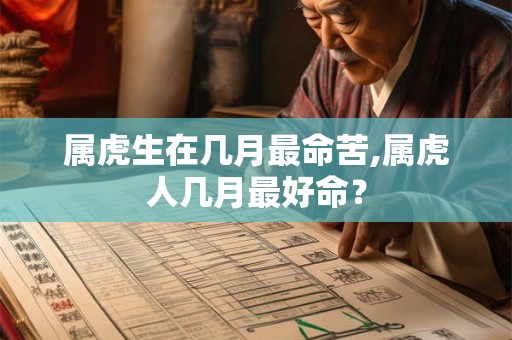 属虎生在几月最命苦,属虎人几月最好命？