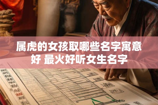 属虎的女孩取哪些名字寓意好 最火好听女生名字