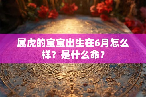 属虎的宝宝出生在6月怎么样？是什么命？