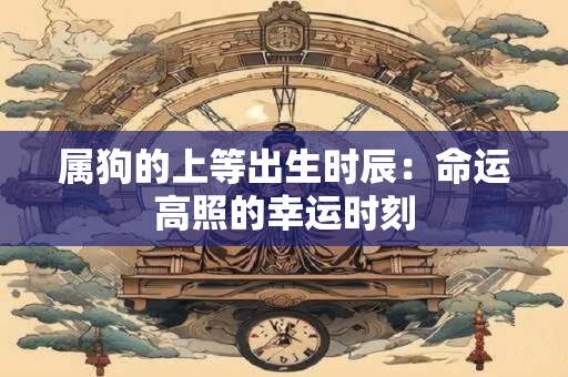 属狗的上等出生时辰：命运高照的幸运时刻