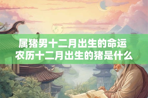属猪男十二月出生的命运 农历十二月出生的猪是什么命