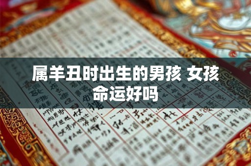 属羊丑时出生的男孩 女孩命运好吗