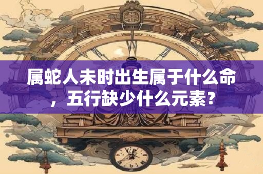 属蛇人未时出生属于什么命，五行缺少什么元素？