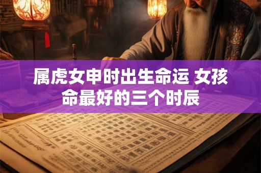 属虎女申时出生命运 女孩命最好的三个时辰