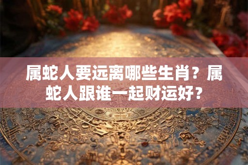属蛇人要远离哪些生肖？属蛇人跟谁一起财运好？