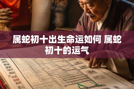 属蛇初十出生命运如何 属蛇初十的运气