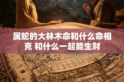 属蛇的大林木命和什么命相克 和什么一起能生财