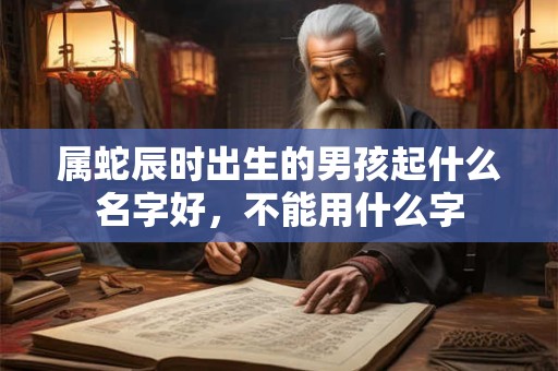 属蛇辰时出生的男孩起什么名字好，不能用什么字