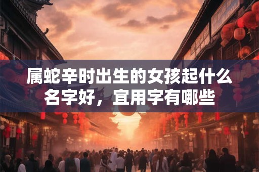 属蛇辛时出生的女孩起什么名字好，宜用字有哪些
