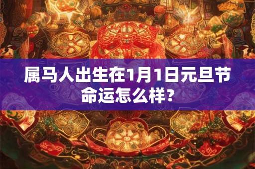 属马人出生在1月1日元旦节命运怎么样？