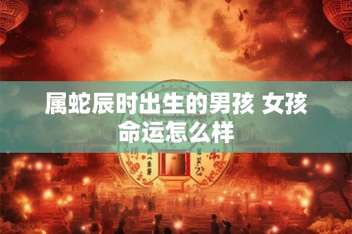 属蛇辰时出生的男孩 女孩命运怎么样