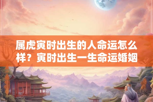 属虎寅时出生的人命运怎么样？寅时出生一生命运婚姻