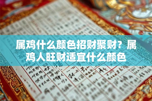 属鸡什么颜色招财聚财？属鸡人旺财适宜什么颜色