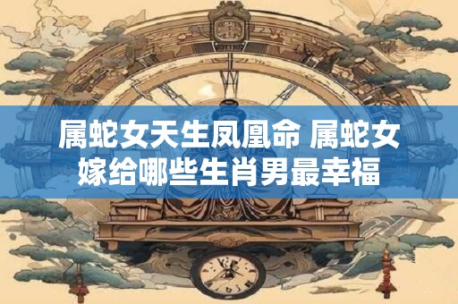 属蛇女天生凤凰命 属蛇女嫁给哪些生肖男最幸福