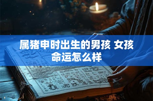 属猪申时出生的男孩 女孩命运怎么样