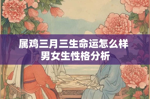 属鸡三月三生命运怎么样 男女生性格分析