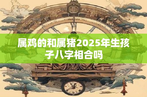 属鸡的和属猪2025年生孩子八字相合吗