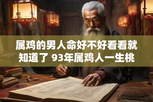 属鸡的男人命好不好看看就知道了 93年属鸡人一生桃花劫