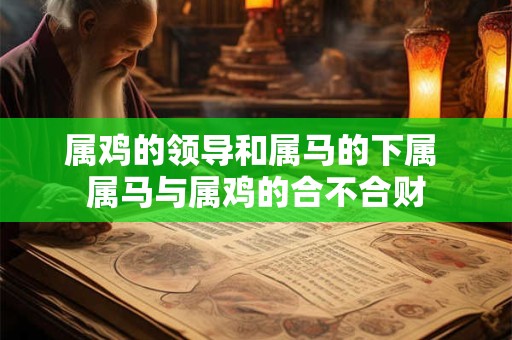 属鸡的领导和属马的下属 属马与属鸡的合不合财
