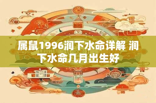 属鼠1996涧下水命详解 涧下水命几月出生好