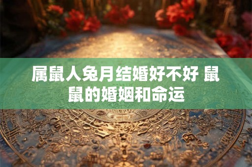 属鼠人兔月结婚好不好 鼠鼠的婚姻和命运