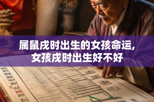 属鼠戌时出生的女孩命运,女孩戌时出生好不好